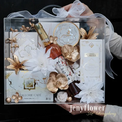 Giỏ Quà Trắng An Khang